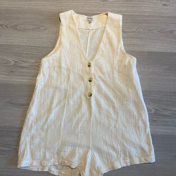 Rhythm. Pants - Rhythm Cream Jumpsuit Romper - 100% cotton - soft muslin